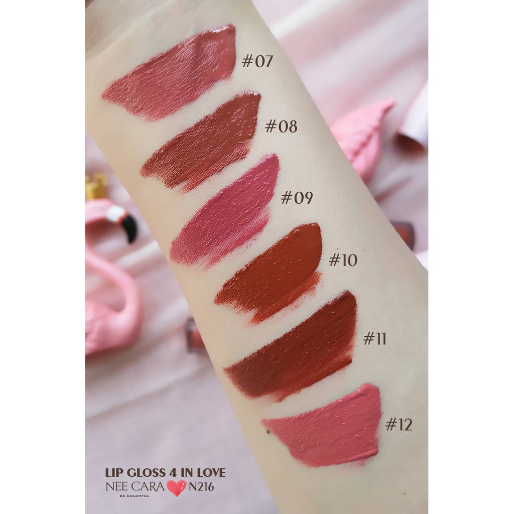 [ An Toàn  ] Son Kem Lỳ Nee Cara Lipstick 4 In Love Flamingo N216