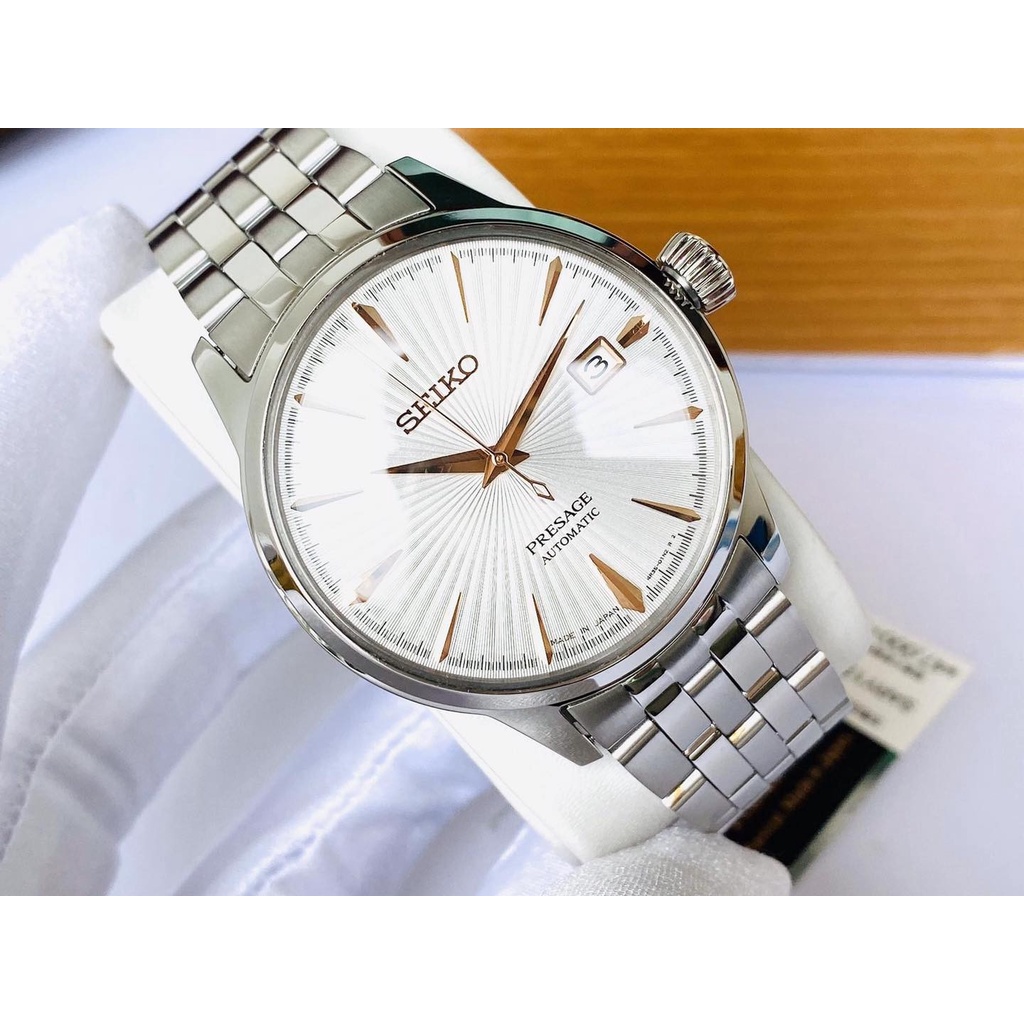 Đồng Hồ Nam SEIKO Presage Cocktail SARY137 Chính Hãng Tặng Dây Da Cao Cấp