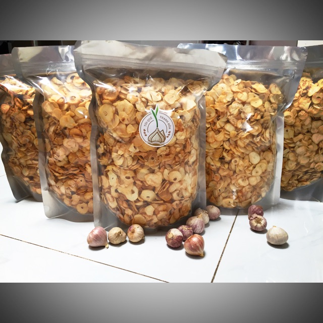 Tỏi cô đơn thái lát phi giòn