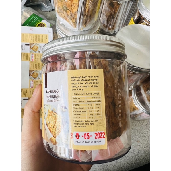 Bánh biscoti ăn kiêng mix 3 vị hủ 250g