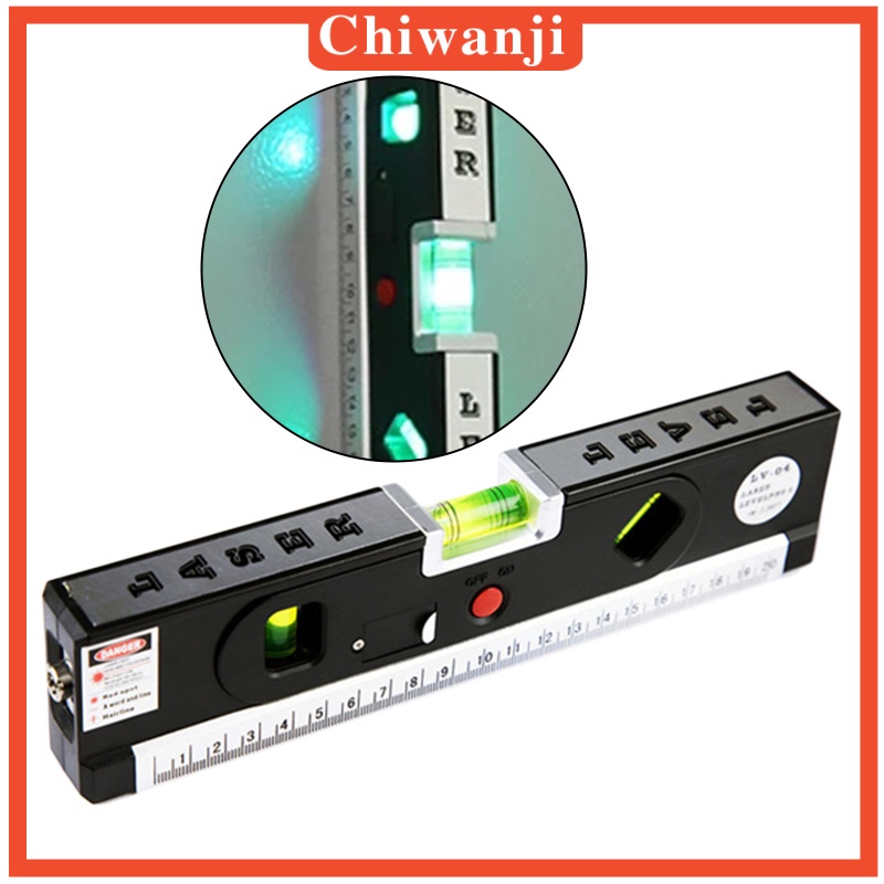Laser Level Aligner Vertical Accurate with Locking Measuring Tape Ruler