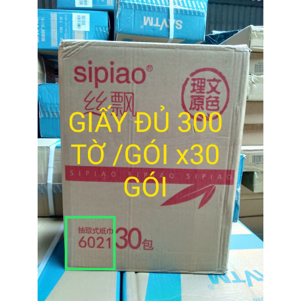 [300 Tờ/Gói ] COMBO 3 THÙNG GIẤY ĂN GẤU TRÚC SIPAO (SIÊU TIẾT KIỆM 1 THÙNG 30 GÓI )