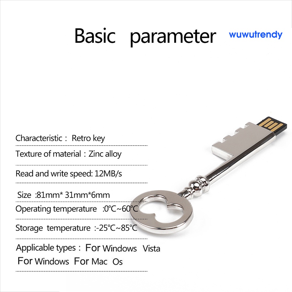 Usb Hình Chìa Khóa Cổ Điển Cho Notebook Laptop PC | BigBuy360 - bigbuy360.vn