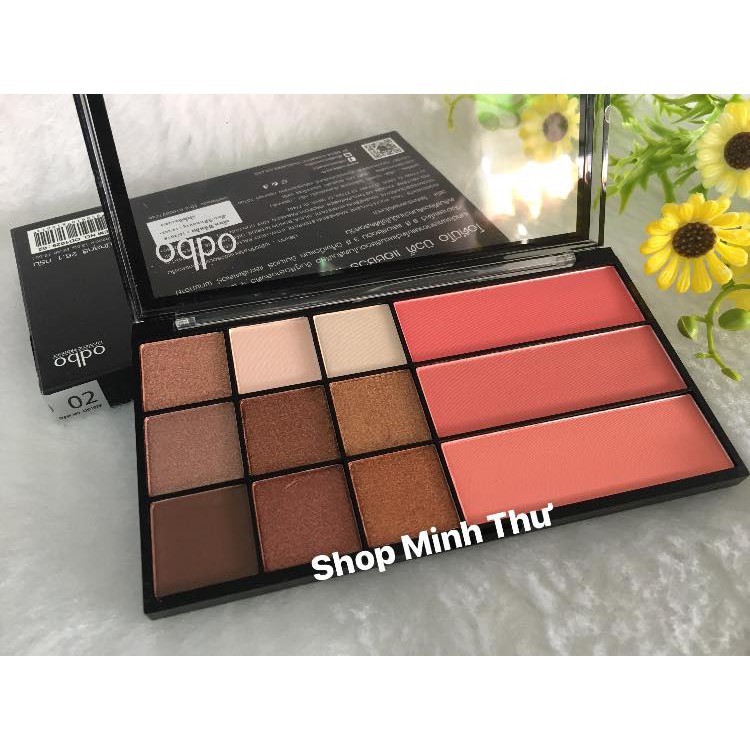 Bảng Phấn Mắt kèm Má Hồng Odbo Beauty Assured OD1029 Thái Lan Chính hãng