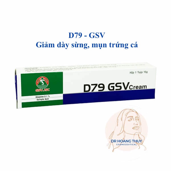 ✅[Chính Hãng] D79 GSV Cream Giảm Mụn Trứng Cá, Mụn Lưng, Dày Sừng Nang Lông 15g
