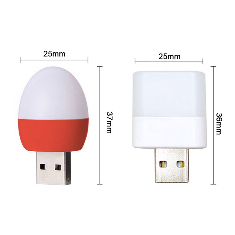 Đèn led ngủ tròn nhỏ bảo vệ mắt có cổng sạc usb cho máy tính