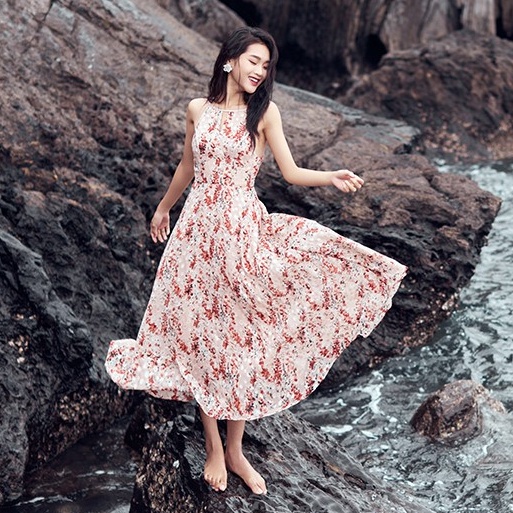 Đầm Dài Maxi Dáng Dài Thiết Kế Quý Cô Thanh Lịch Thời Thượng 20AGAIN DMC0084