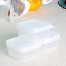 Bộ 3 hộp nhựa vuông 160ml Nhật Bản