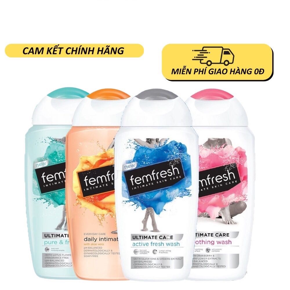 Dung dịch vệ sinh phụ nữ Femfresh nhiều màu -  250ml