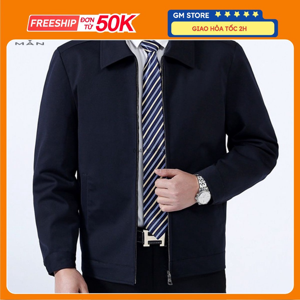 Áo Khoác Nam Trung Niên Chất Đẹp Không Nhăn