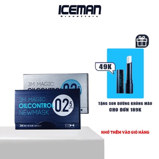 Giấy Thấm Dầu Da Mặt BLUEMAN 3M Chống Bã Nhờn Trên Da 50 tờ/hộp