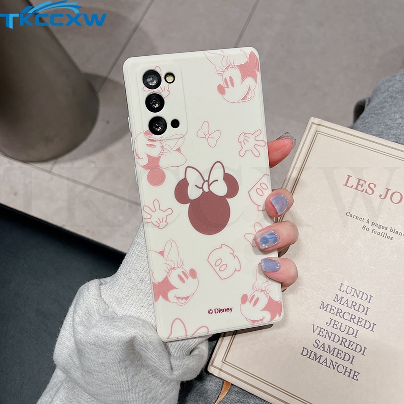 Ốp Điện Thoại TPU Hình Mickey Minnie Cho Samsung Galaxy S22 S21 S20 S10 Plus Note 20 S20 S21 S22 Ultra S20 S21 FE Note 10+