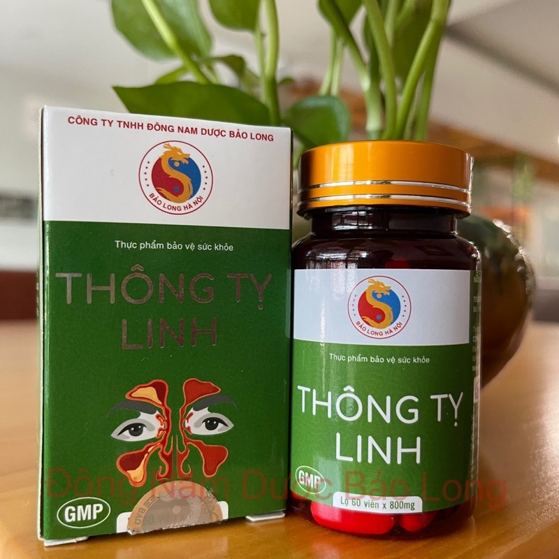 Viên uống giảm Viêm Xoang Thông Tỵ Linh -  Giảm viêm mũi cấp và Mãn Tính, Nghẹt Mũi, Sổ Mũi, Đau Nhức Mũi