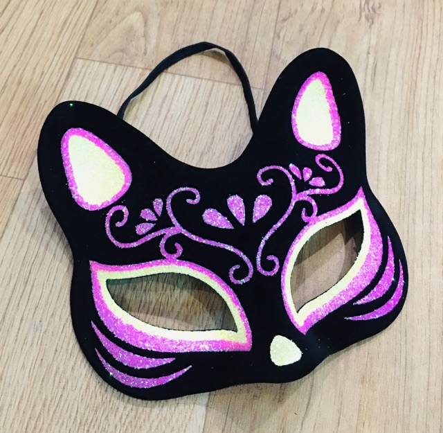 Mặt nạ cáo nửa mặt hoá trang cosplay / mặt nạ hoá trang haloween