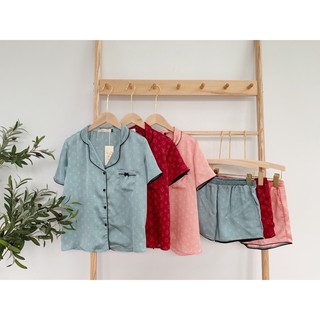 Bộ mặc nhà tay cộc quần đùi nhiều màu sweetlady ảnh thật freeship