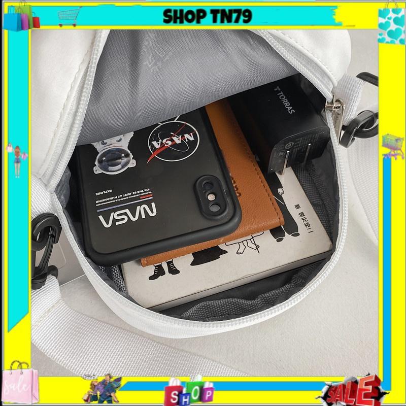 Túi đeo chéo nam nữ vải canvas cá tính đi chơi giá rẻ dễ thương TÚI &amp; BALO SHOP TN79