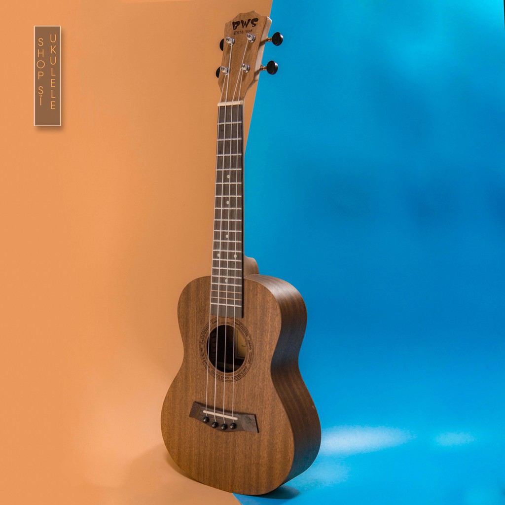 Đàn Ukulele BWS trơn nhiều Size Soprano  và Concert  - (tặng đủ phụ kiệm+ gồm cả bao đựng )