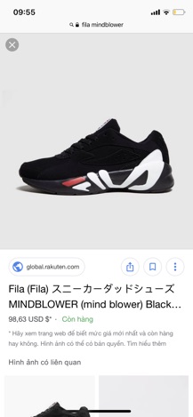 Giày Fila size 45 ( đã bán hết )