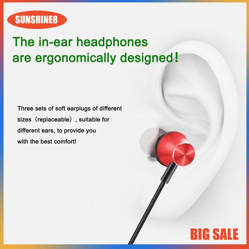 【SUN】156 Tai nghe Đa năng Tai nghe Earbud Stereo với Microphone Tai nghe