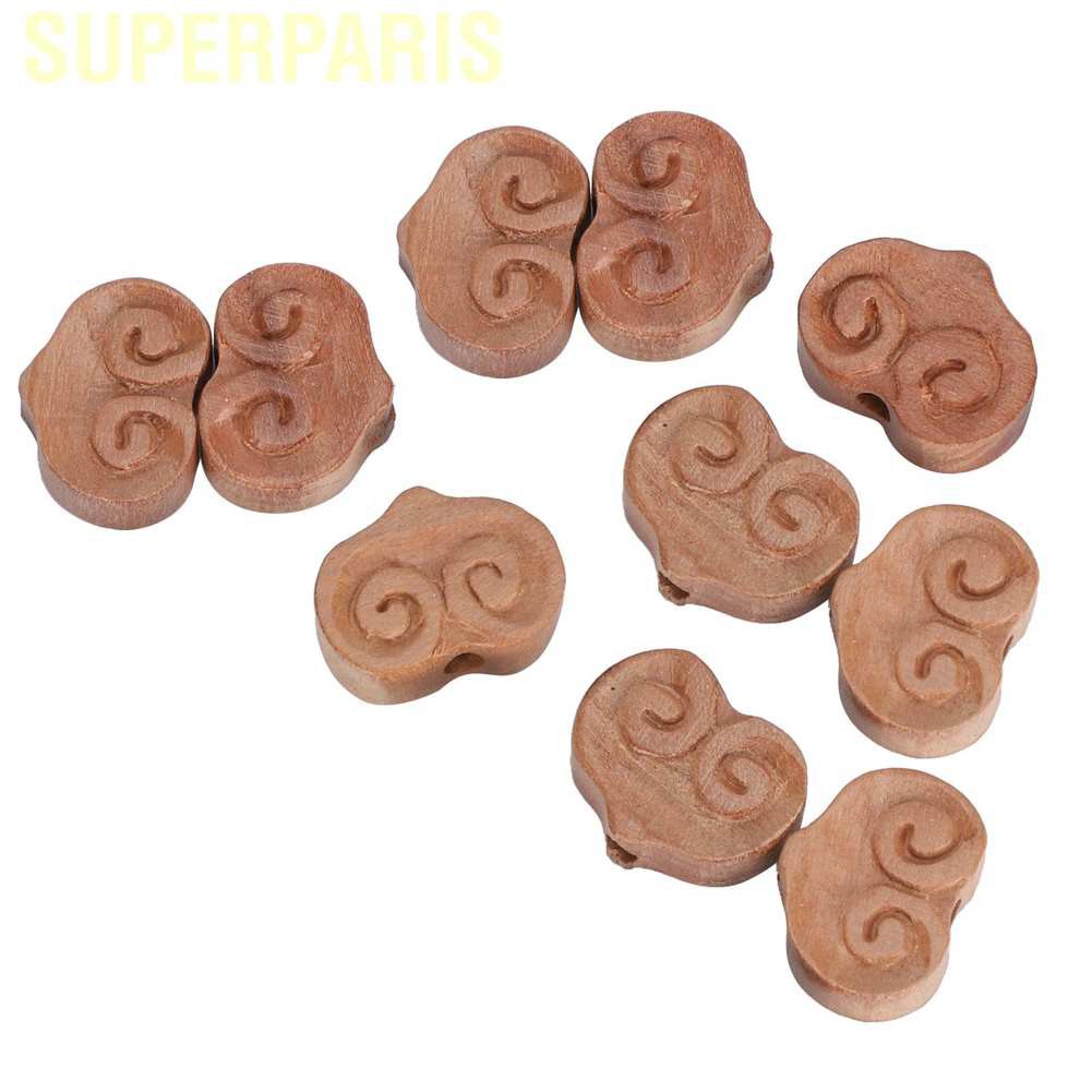 Set 10 Mặt Dây Chuyền Hình Trái Tim Bằng Gỗ