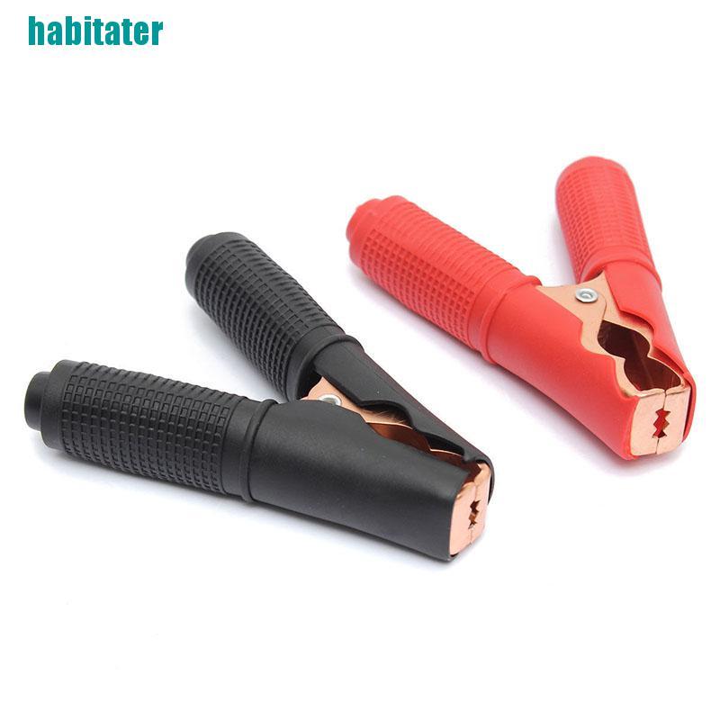 Set 2 Kẹp Cá Sấu Thử Pin Xe Hơi Màu Đỏ + Đen