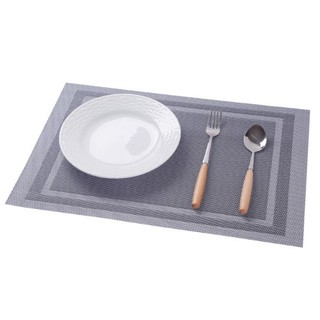 Tấm Lót Bàn Ăn PVC Caro Viền Sọc Phong Cách Châu Âu PA9680