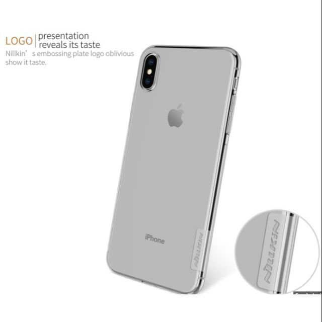 Ốp lưng dẻo Nillkin cho iPhone XS Max ( Trong suốt )