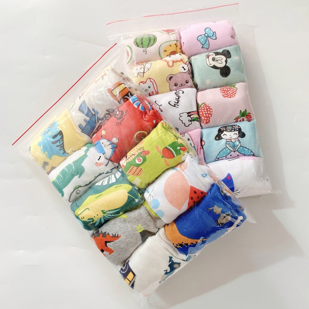 [Set 10 chiếc] Quần chục đùi borip carter xuất dư 1 bé trai bé gái 🍒 quần chục bozip cotton mềm mát cho bé từ 8 - 18kg