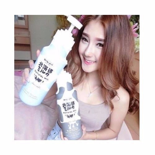 (Auth Thái) Sữa tắm Hokkaido Milk Whitening AHA Shower Cream Beauty Buffet