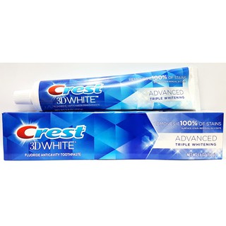 Kem đánh răng crest 3d white advanced của mỹ 147g