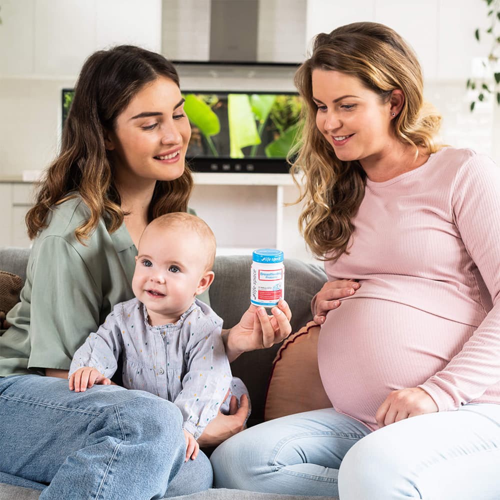 Viên uống men vi sinh dành cho bà bầu Life space probiotic+ pregnancy & breastfeeding 50 viên Úc
