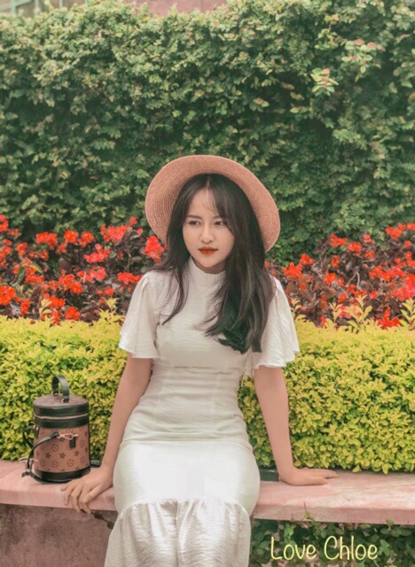 Đầm maxi trắng đuôi cá tay cánh tiên đi biển, đi tiệc / Hàng có sẵn | BigBuy360 - bigbuy360.vn