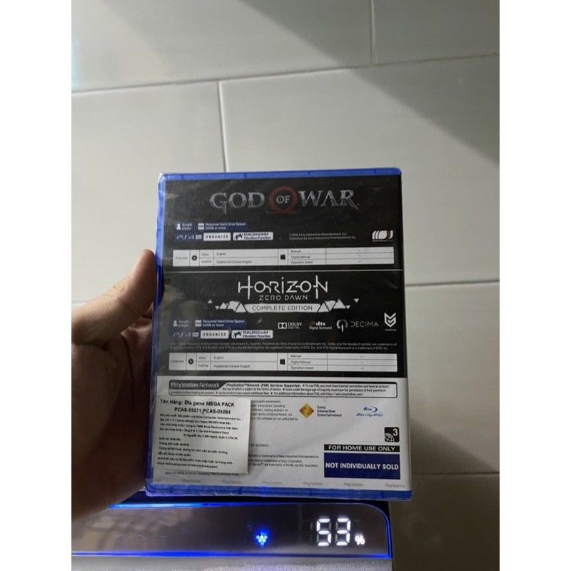 Bộ 2 game PS4 God of war 4 và Horizon complete edition (Mega pack)