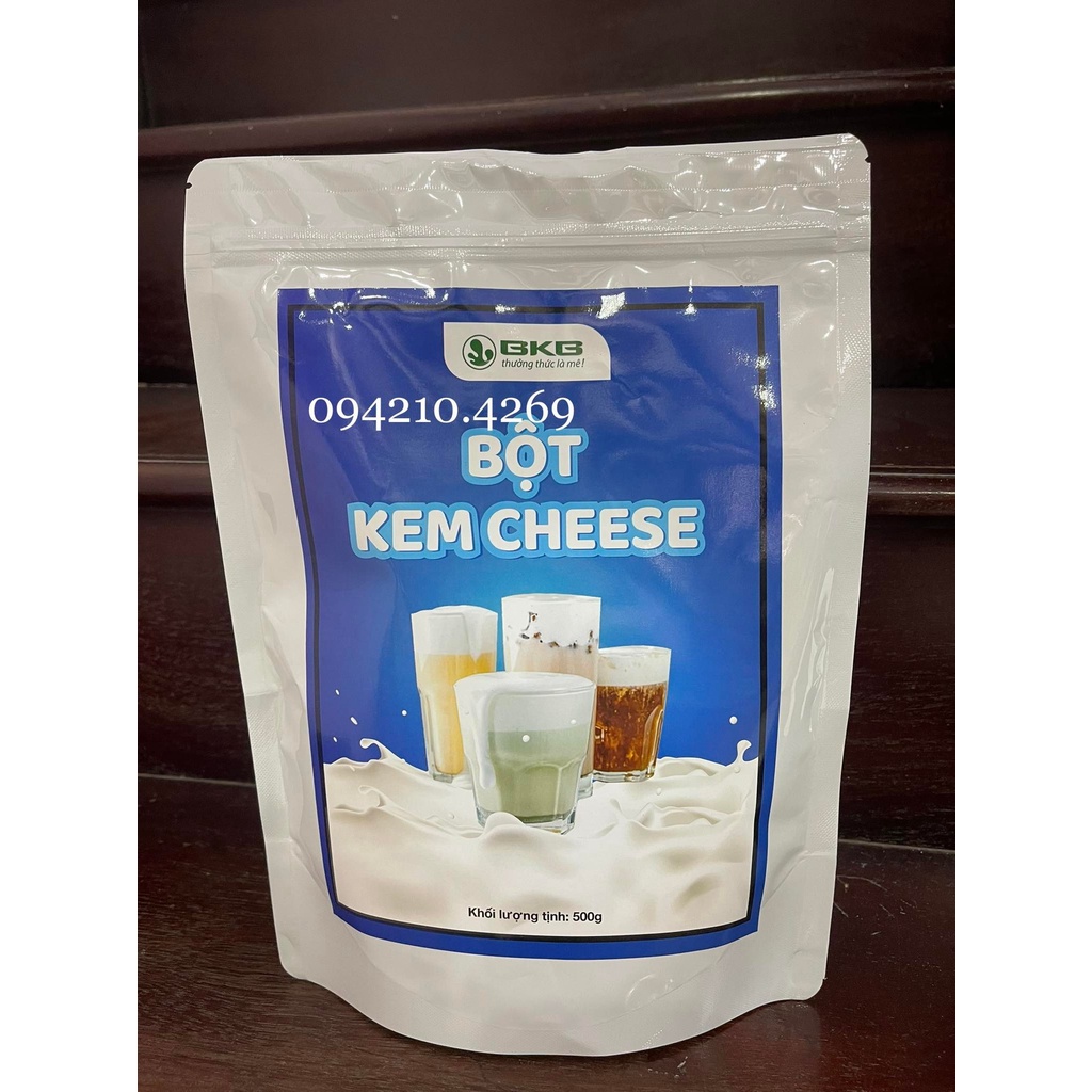 Bột Kem Cheese BKB gói 500g LÀM MILKFOAM PHỦ TRÀ SỮA/TRÀ HOA QUẢ