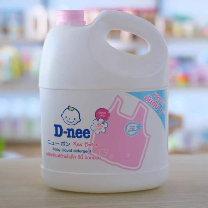 Nước giặt xả quần áo em bé dnee 3000ml thơm - sạch chính hãng có tem đại - ảnh sản phẩm 9