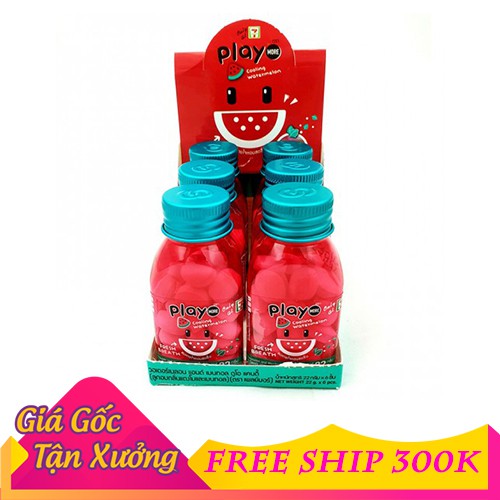 🍉 ComBo 6 Hũ Kẹo Play Kẹo Dưa Hấu Thái Lan 🍉