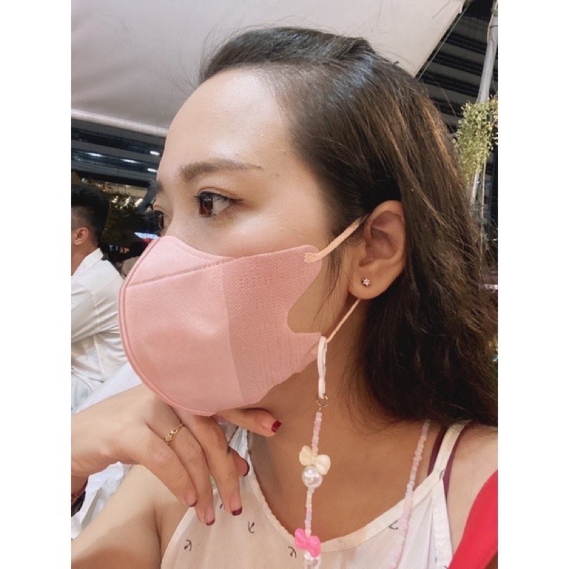 Set 100 cái khẩu trang 3D Thái Lan, không xù lông, đeo êm tai, thoáng mát