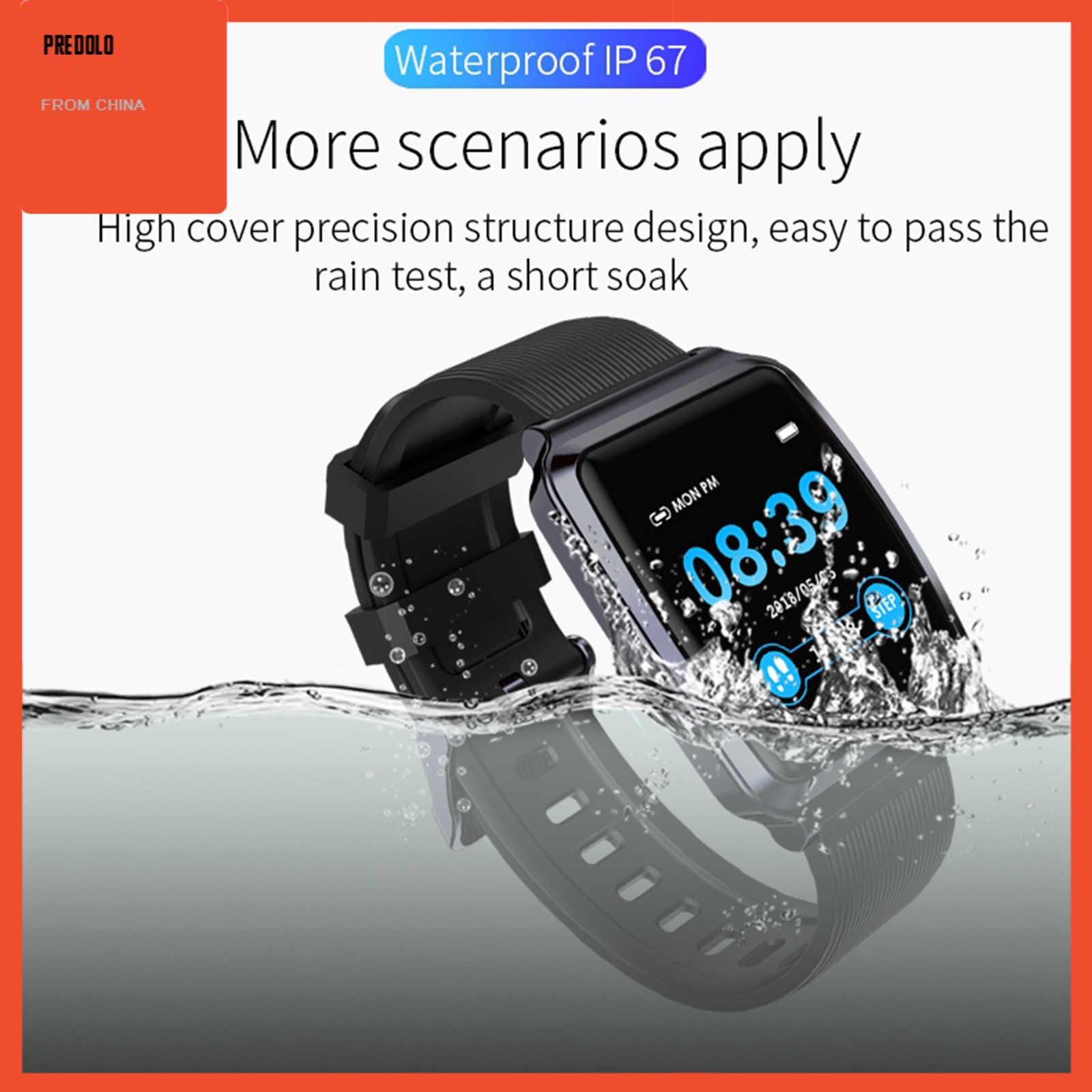 Đồng Hồ Thông Minh Đa Chức Năng Chống Thấm Nước Kiểu Dáng Thể Thao