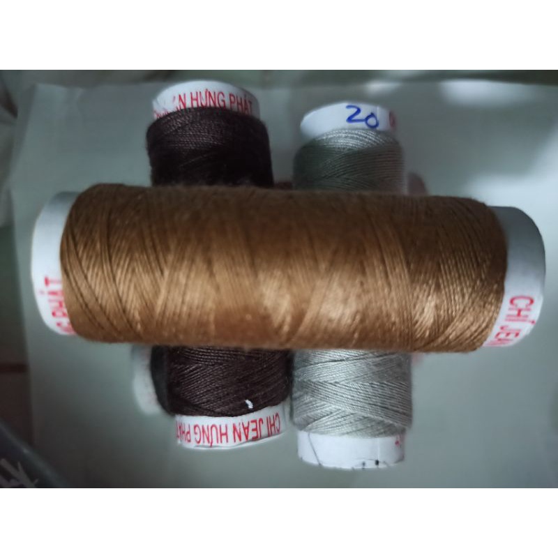 Chỉ May Vải Jean/ Chỉ Sợi Lớn 1 Ống 200 Yard