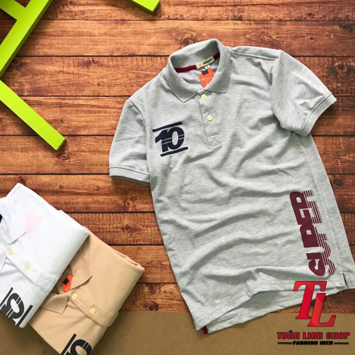 ÁO THUN NAM CAO CẤP CỔ BẺ SỐ 10 | BigBuy360 - bigbuy360.vn