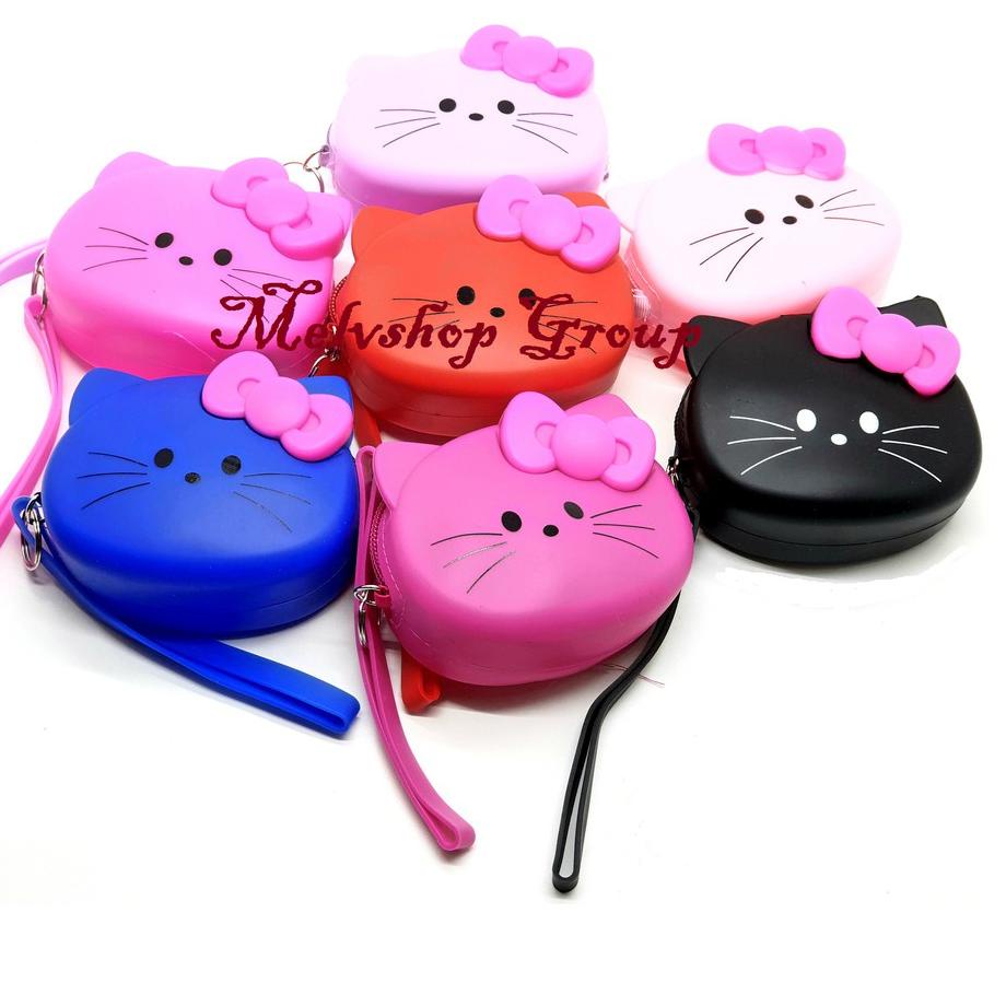 Bán Chạy Ví Tiền Xu Silicon Nhân Vật HELLO KITTY - Túi Tiền Xu Mini...
