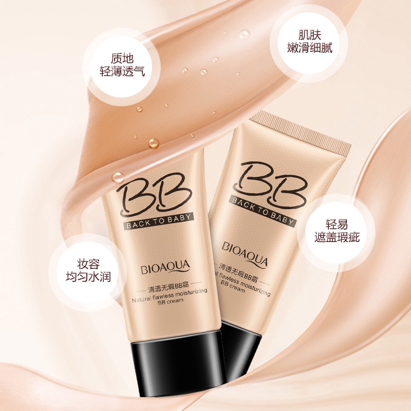 Hoàn hảo BB Cream Trang điểm che khuyết điểm cắt tỉa nhẹ đệm kem dưỡng ẩm bb cùng nước tự nhiên Creme