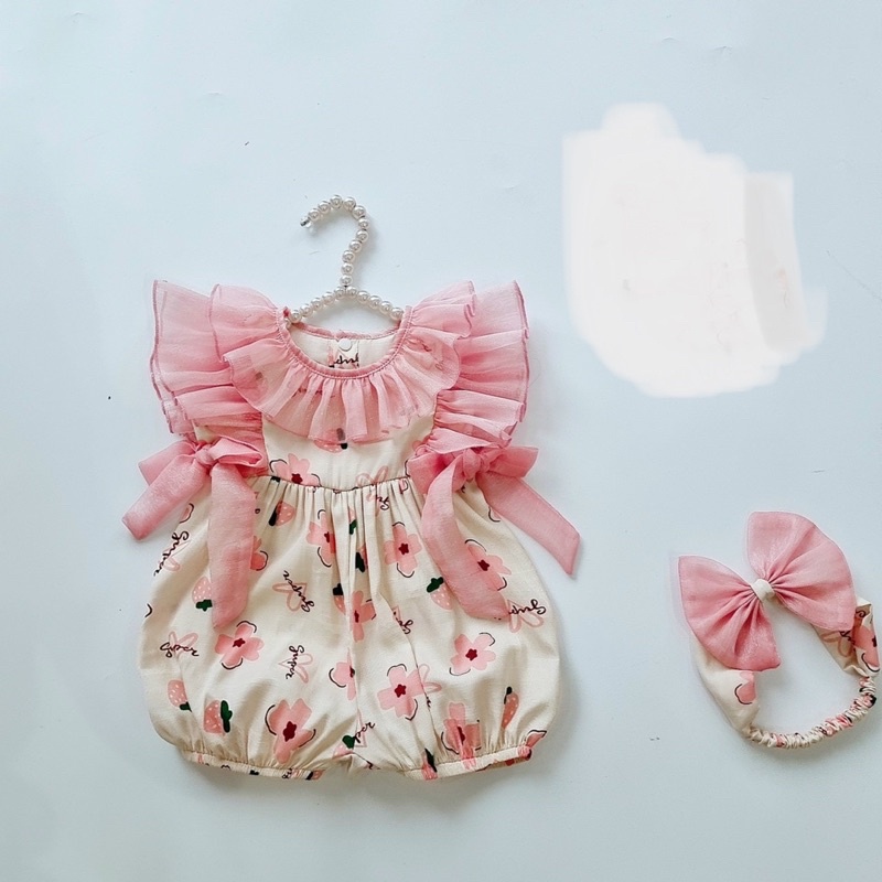 REN HỒNG Body tặng nơ cho bé mã 44058