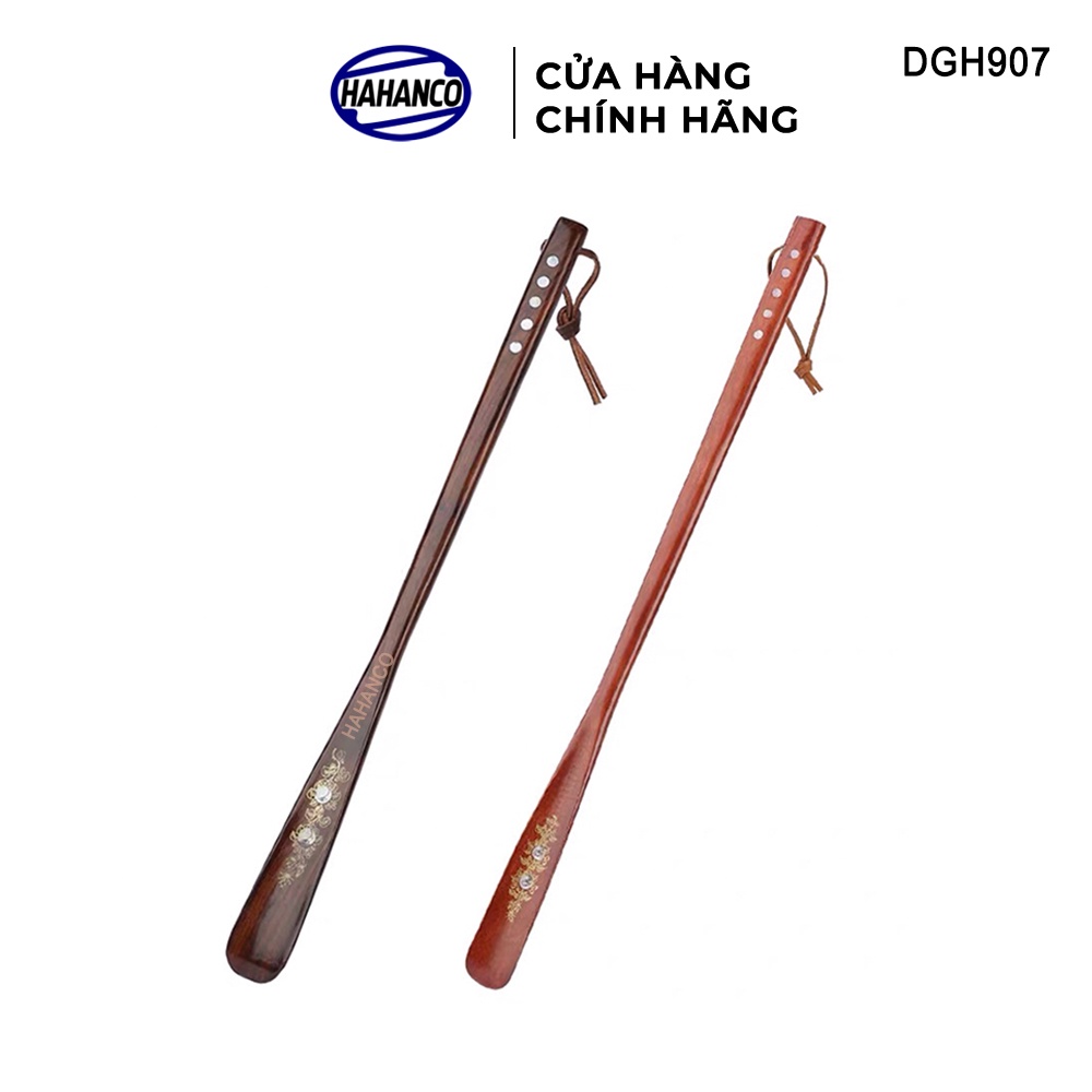 Đón Gót Giày Dài 55cm Gỗ Tự Nhiên Nguyên Khối HAHANCO Cho Giày Nam & Nữ - DGH907
