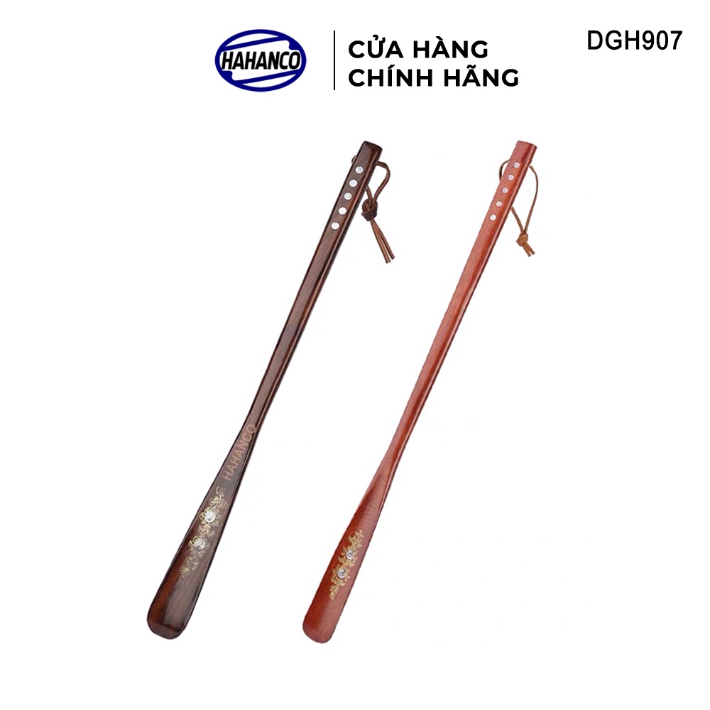 Đón Gót Giày Dài 55cm Gỗ Tự Nhiên Nguyên Khối HAHANCO Cho Giày Nam &amp; Nữ - DGH907