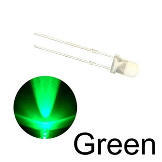 Đèn led xanh lá 3mm (10 bóng)