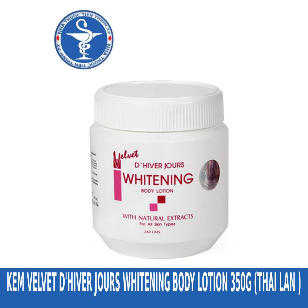 KEM VELVET D'HIVER JOURS WHITENING BODY LOTION 350G (THAI LAN )