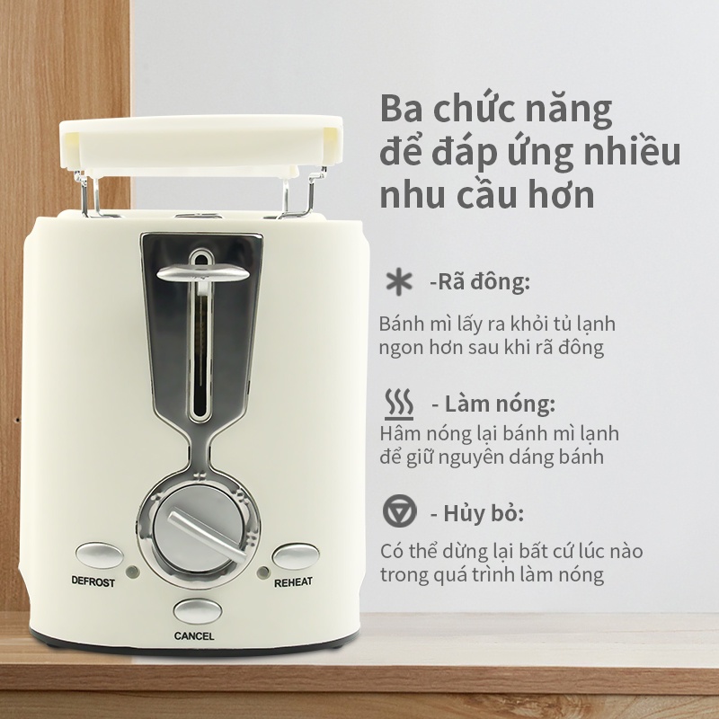 [Mã BMBAU50 giảm 10% đơn 99k] Máy nướng bánh mì Simplus 750W chiếc máy làm đồ ăn sáng đa năng áp suất nhỏ tự động