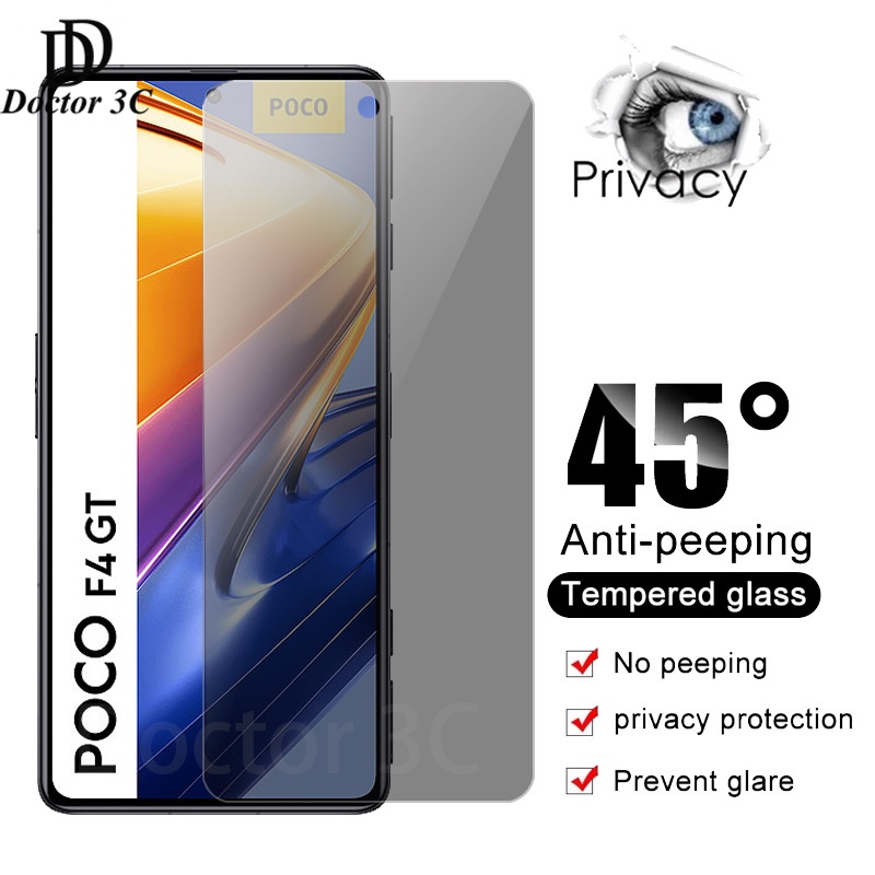 Kính Cường Lực Chống Nhìn Trộm Cho Xiaomi POCO F5 X5 X4 X3 NFC C40 M5 M5s M4 M3 F4 F3 GT F2 Pro 4G 5G 2023