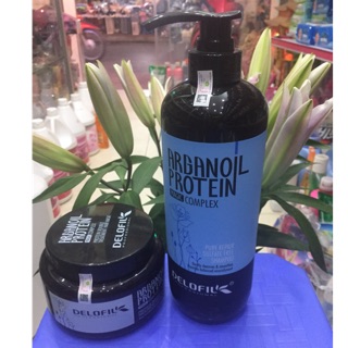 Combo gội xả 500ml+xịt dưỡng+ủ tóc 500ml delofil